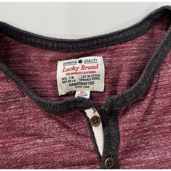 Lucky Brand Henley Waffle Shirt Men’s XL‎ - Picture 1 of 8